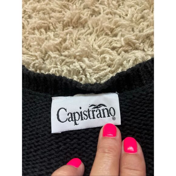 Vintage Capistrano Nutcracker Sweater Vest Christmas Hand Knit Women’s XL - Picture 2 of 16